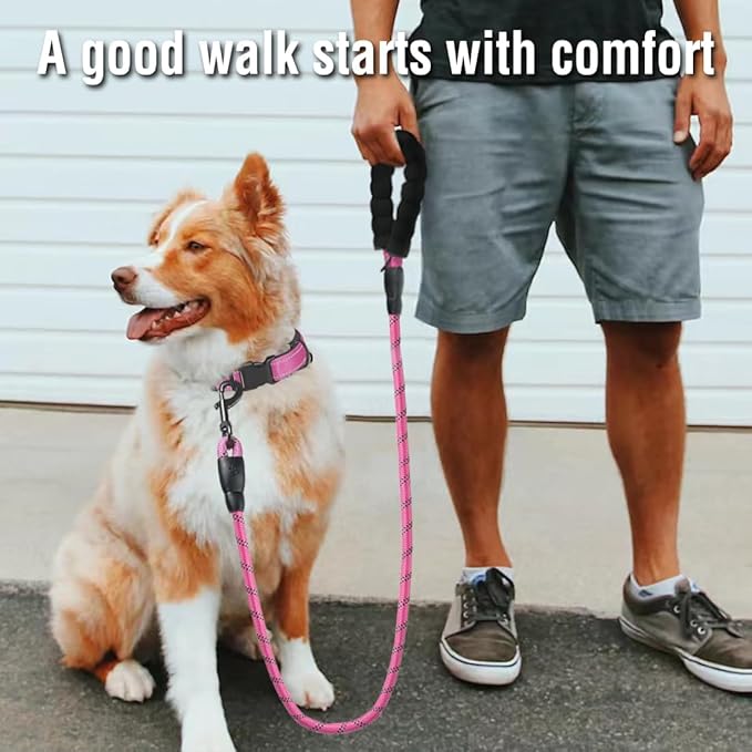 COOYOO Dog Leash 5/6 FT with Comfortable Padded