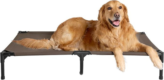 EHEYCIGA 44 Inch Elevated Dog Cot Beds for Large Dogs
