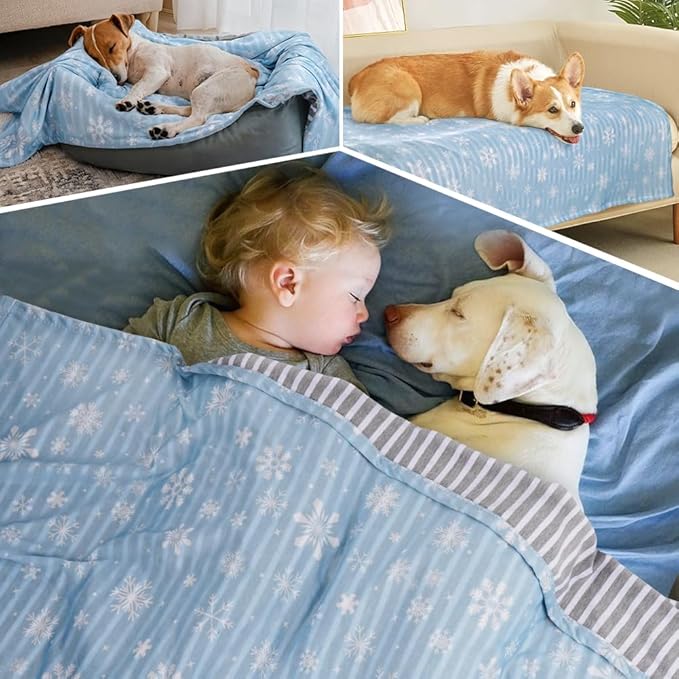 Dog Cooling Blanket Lightweight Self Cooling Blanket Bed