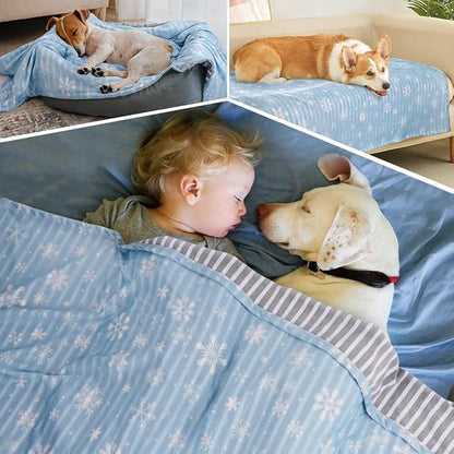 Dog Cooling Blanket Lightweight Self Cooling Blanket Bed