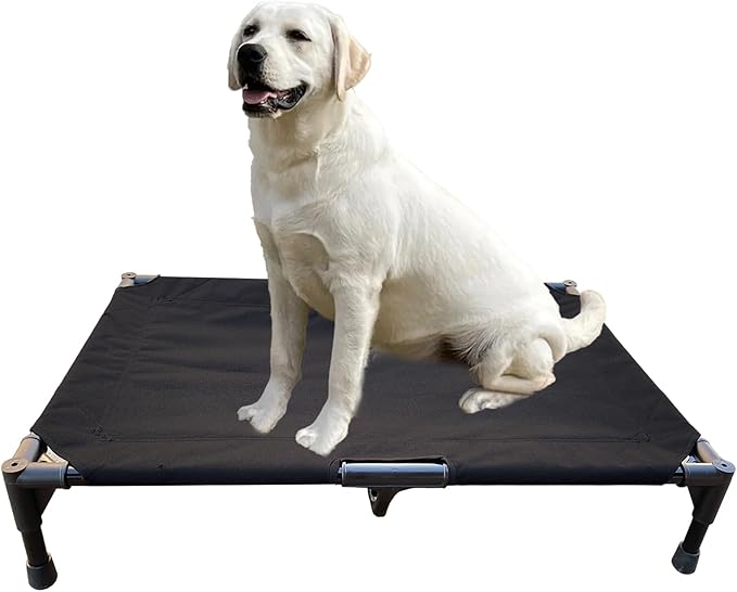 Love&go Elevated Dog Bed with Metal Frame 34.5x25.5x5.5 inch,