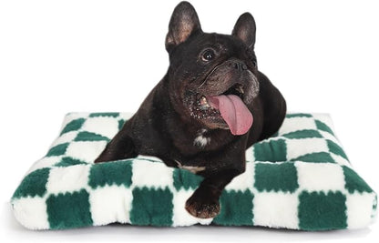 Checkered Dog Bed Small for Crate 24x18 Washable 24 inch