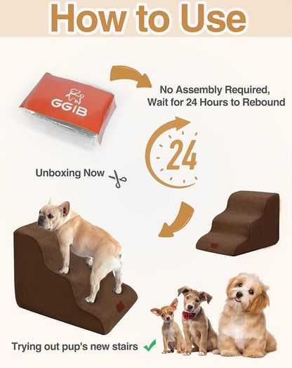 Dog Stairs and Ramp for Small and Large Dogs 2 Steps