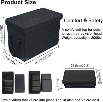 LIONROGE Car Back Seat Extender for Large Dogs up to 200lbs