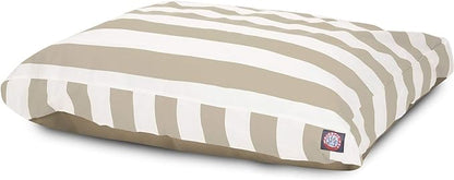 Majestic Pet Rectangle Large Dog Bed Washable – Non Slip Comfy Pet Bed – Dog crate Bed with Removable Washable Cover – Dog Kennel Bed for Sleeping 50x42x5 Inch