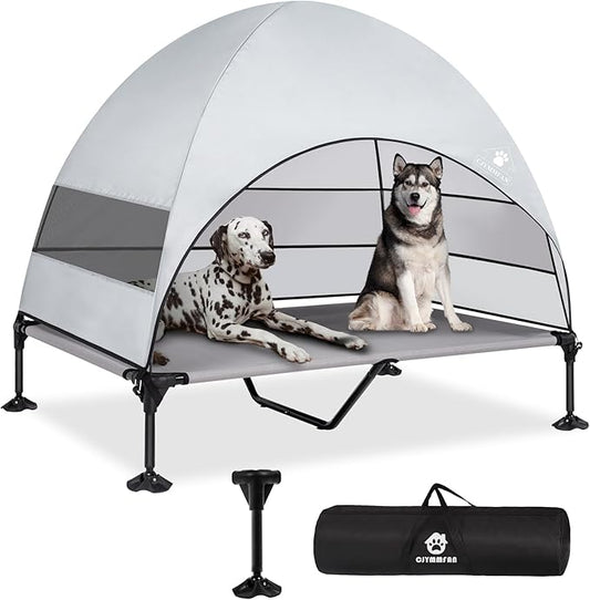 Elevated Dog Bed with 2024 Newest Canopy