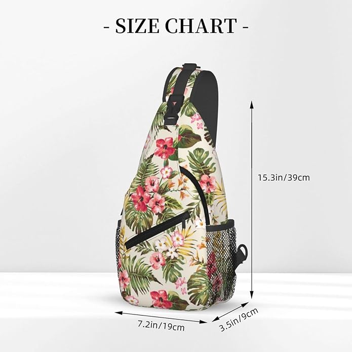 Stylish Sling Bag for Women Men Casual Backpack Crossbody Chest Shoulder Bag Gym Sports Travel Hiking Daypack