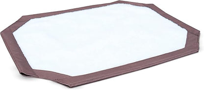 K&H Pet Products Self-Warming Pet Cot Cover Replacement (Cot Sold Separately) - Chocolate/Fleece, Large 30 X 42 Inches