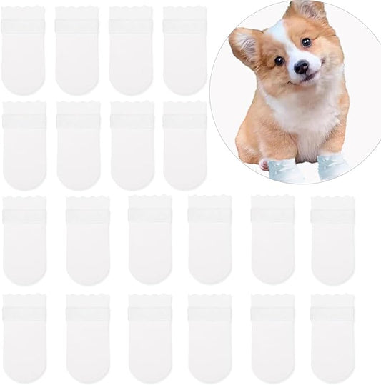 20pcs Disposable Dog Shoes for Large Dogs, Dog Paw Protectors, Dog Booties for Large Dog (L)