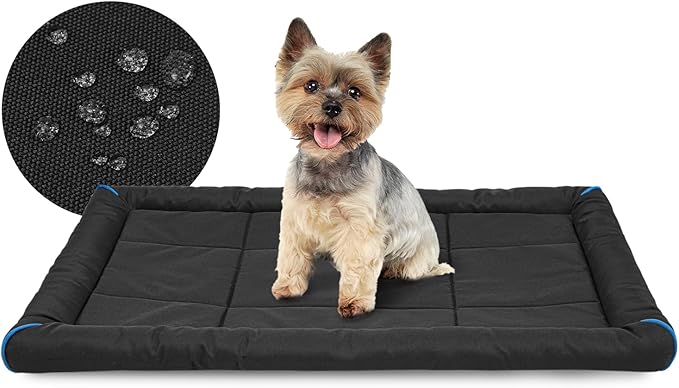 Miguel Oxford 900D Outdoor Waterproof Dog Bed for Metal Dog Crates Water-Resistant All Weather Pet Mat Durable Easy Wipe Clean Travel Indoor Outdoor Puppy Cat Crate Bed 24inch