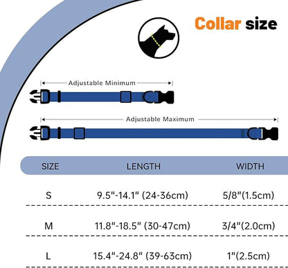 Waterproof Dog Collar 11.8-18.5 inch)