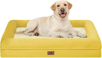 Orthopedic Washable Large Dog Bed: XLarge Dog Bed Bolster Waterproof