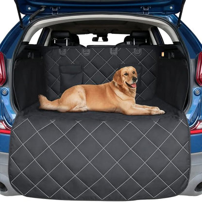 RBSC Home Dog Car Back Seat Cover 40 Inches Waterproof Cargo Liner for Dogs Heavy Duty and Nonslip Cargo Cover for Trucks