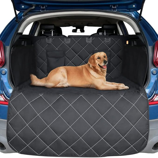 RBSC Home Dog Car Back Seat Cover 40 Inches Waterproof Cargo Liner for Dogs Heavy Duty and Nonslip Cargo Cover for Trucks