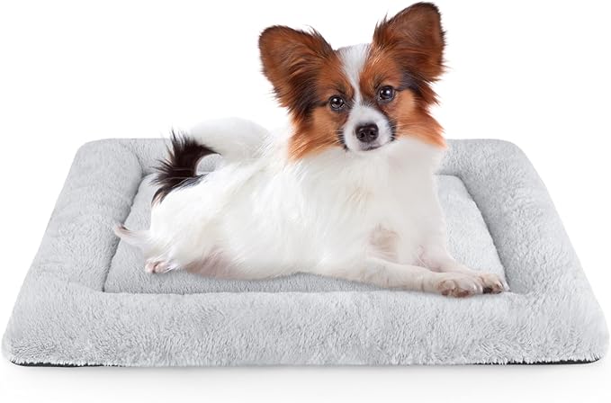 SIWA MARY Dog Bed Mat Soft Crate Pad Washable Anti-Slip Mattress for Large Medium Small Dogs and Cats Kennel Pad (23'' x 18''