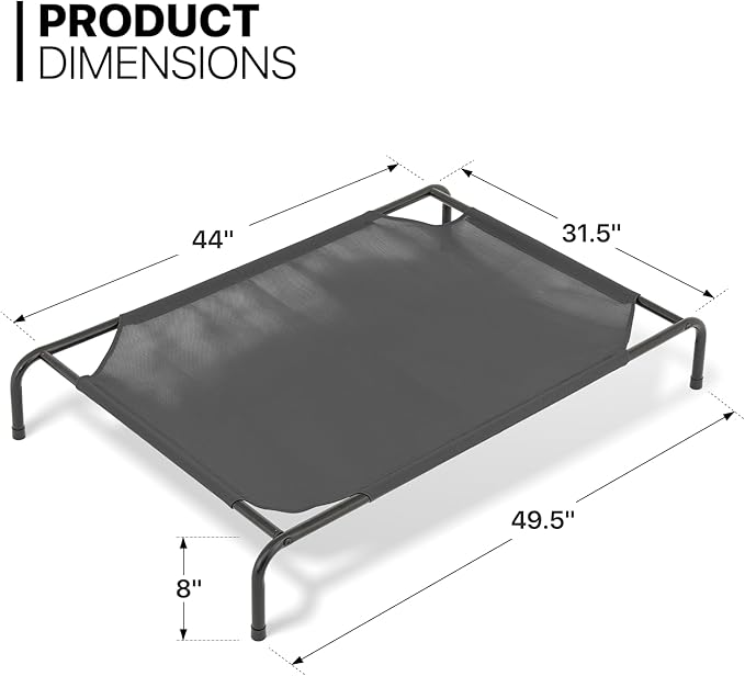 MoNiBloom Elevated Dog Bed for Large Dogs 50 Inches