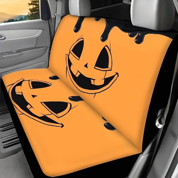 Ghost Smiley Face Car Seat Covers for Men Women