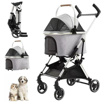 3 in 1 Pet Stroller 4 Wheel Small 33lb max