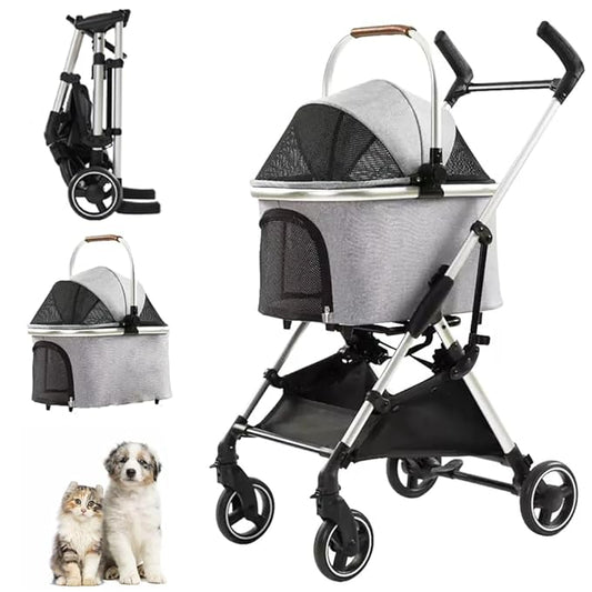 3 in 1 Pet Stroller 4 Wheel Small 33lb max