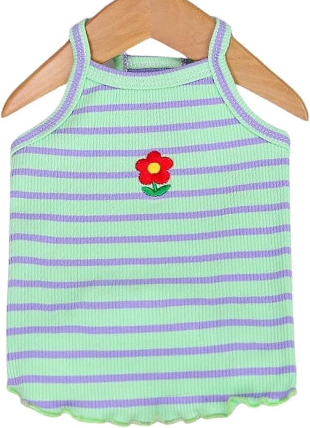 Cute Summer Dog T Shirt Striped Pet T-Shirts