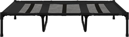 PETMAKER Elevated Dog Bed 48x36-Inch Portable 110lbs (Black)