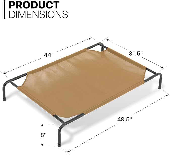 MoNiBloom Elevated Dog Bed for Large Dogs 50 Inches