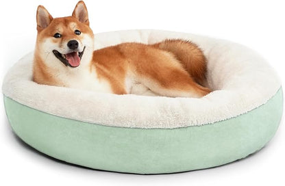Love's cabin Round Donut Cat and Dog Cushion Bed 30in Pet
