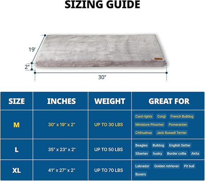 Memory Foam Dog Crate Pad 30-inch Dog