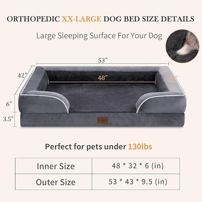 Waterproof Orthopedic Foam Dog Beds