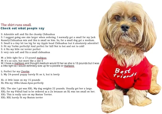 Cute Dog Clothes (XXL-(19~23lb), Chest~21.5",