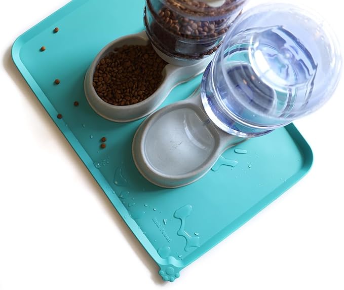 Hoki Found Large Silicone Pet Food Mats Tray