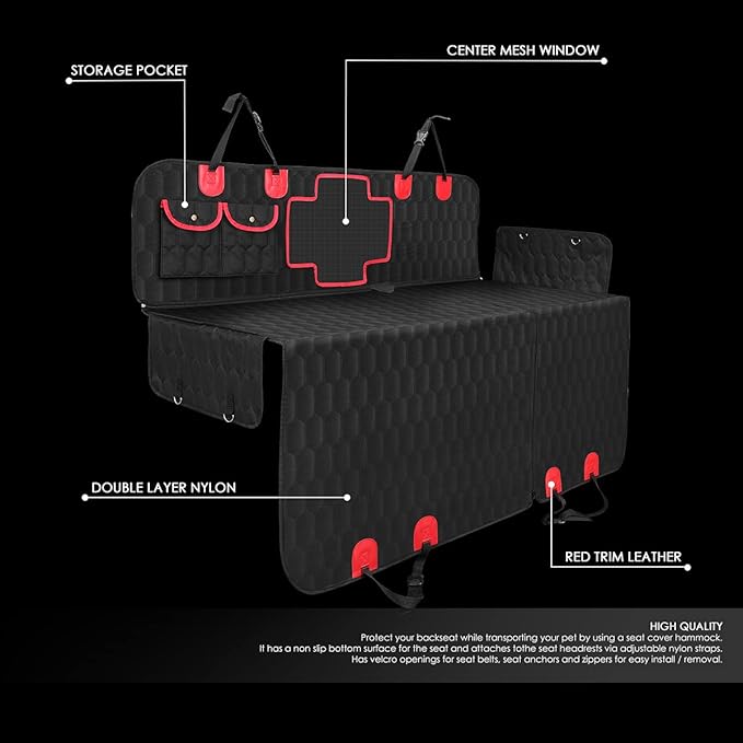 DNA MOTORING PETM-001 Backseat Cover for Dog 100%