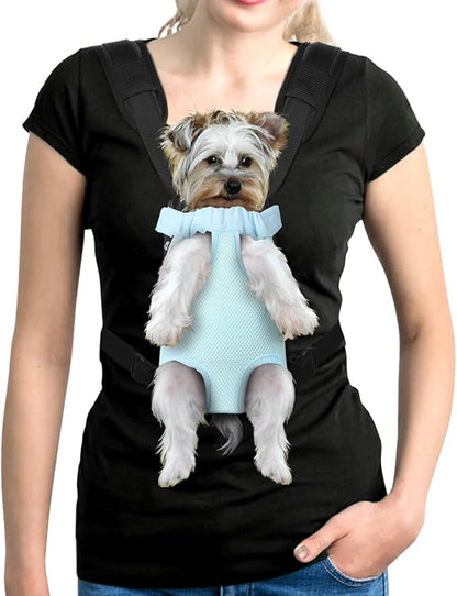 YUDODO Pet Dog Carrier Backpack Adjustable Dog Front Carrier 1), B-Sky)