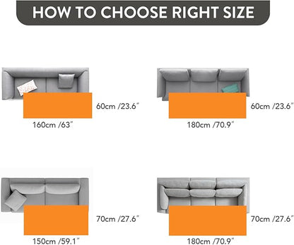 Garden Chic Cotton Protective Couch Cover Design,70x180 cm/27.6x70.9