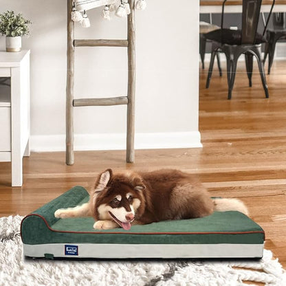 Laifug Orthopedic Memory Foam Dog Bed with Durable Water Proof Liner and Removable Washable Cover (Large (46"x28"x8")