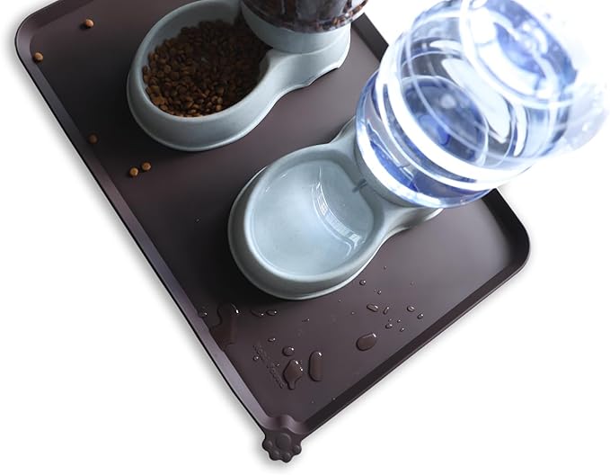 Hoki Found Large Silicone Pet Food Mats Tray