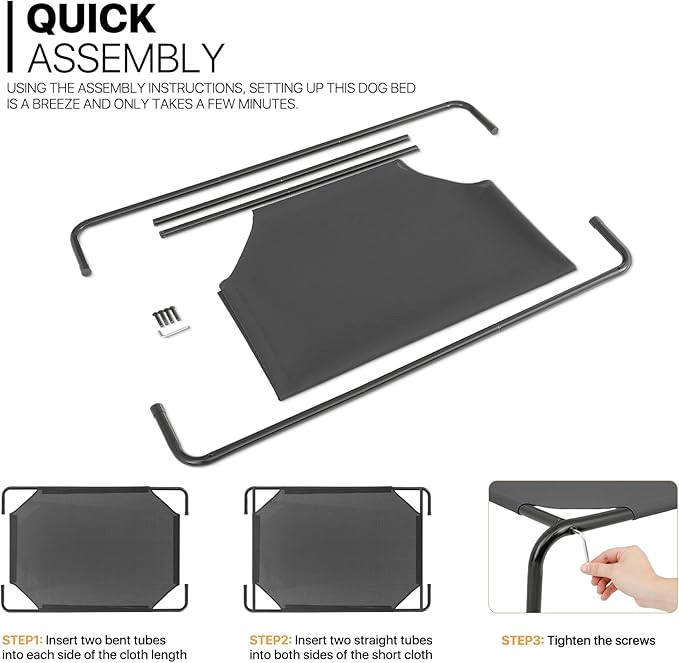 MoNiBloom Elevated Dog Bed for Large Dogs 54 Inches