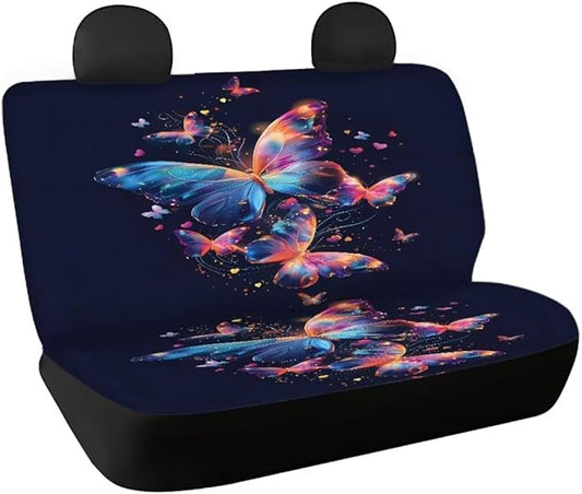 Car Rear Seat Covers Set for Womens 2 Pcs