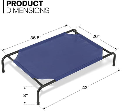 MoNiBloom Elevated Dog Bed Cooling Raised Ped Bed Portable Dog Cot for Camping or Beach 42 Inches