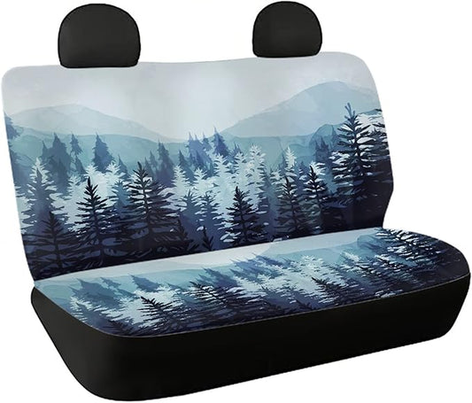 AFPANQZ Tree Pattern Car Rear Seat Cover Auto