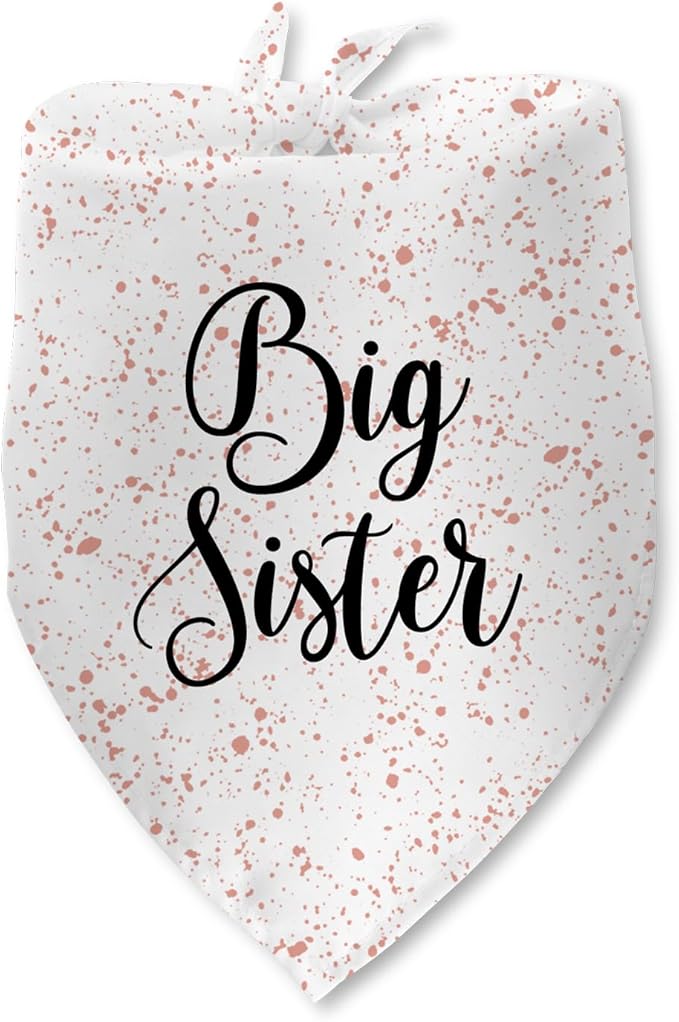 Big Sister Dog Bandanas Gender Reveal Dog Bandana