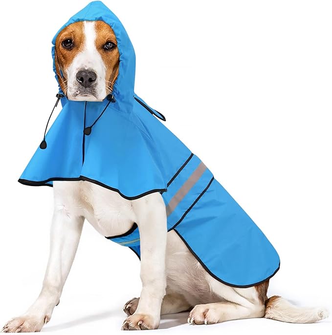 Waterproof Hooded Dog Raincoat