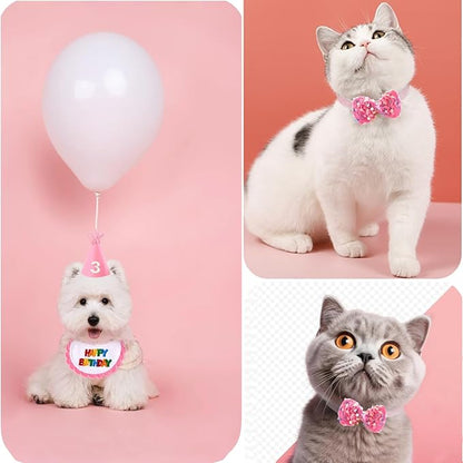 Dog Cat Birthday Party Supplies Outfit Bandana Bib