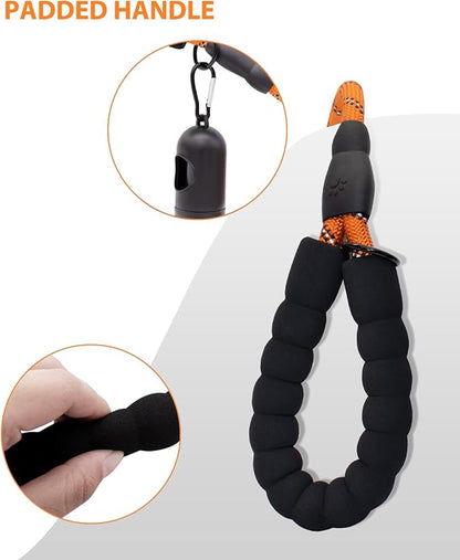 Dog Leash Heavy Duty 4/5/6FT Reflective 4'*1/2'', Orange