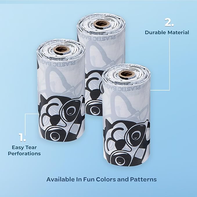 Best Pet Supplies Dog Poop Bags (150 Bags) for Waste Refuse Cleanup