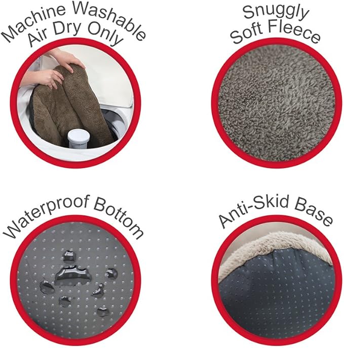 SportPet Designs Waterproof Pet Bed with Non Skid Bottom Fits Plastic Dog Kennel 33 inch (CM-0353-CS01), Light