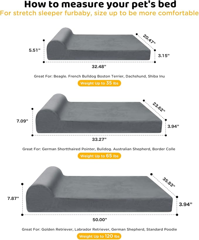 Orthopedic Dog Bed 32x20.7 Foam