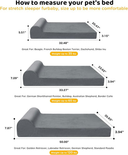 Orthopedic Dog Bed 32x20.7 Foam