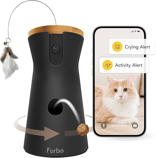 Furbo 360° Cat Camera + Nanny Bundle: Home Security & Cat Safety Alerts