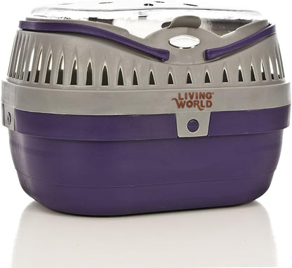 Living World Small Pet Carrier, Hard Carrier for Hamsters, Gerbils, Mice & Other Small Animals, Small